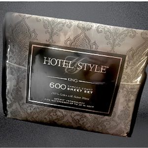 Hotel Style 600 Thread Count King Size  Sheet Set